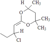 How many chiral carbons are present in the following compound?   A)  1 B)  2 C)  3 D)  4
