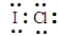 Which of the following is a correct electron dot formula for ICl? A)    B)    C)    D)    E)    F)   
