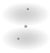 One of the orbitals in a shell of an atom could be pictured as shown below.  