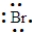 An element has the following electron arrangement. shell 1: 2 electrons shell 2: 8 electrons shell 3: 18 electrons shell 4: 18 electrons shell 5: 7 electrons The Lewis structure for this element would be:  