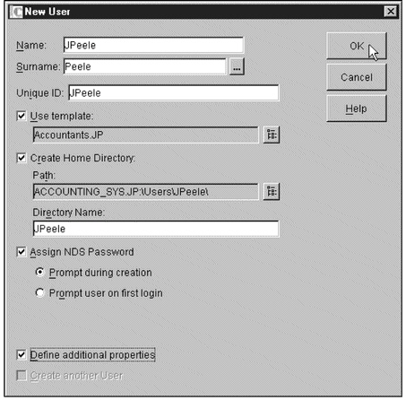   Which operating system uses the dialog in the figure above to create accounts? A)  Windows Server 2003 B)  Red Hat Linx C)  Mac OS X D)  Netware 6.x
