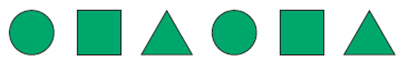 <strong>Praxis: Miss Shalabi asks students to extend the pattern made with the following attribute blocks. Benito places a square and then a triangle at the end of the pattern. What response would be the best way to help Benito?</strong> A)No, that is wrong. Put a circle and then the square and triangle. B)Read the pattern with me. What pattern do you hear? C)How many shapes are in the pattern? D)Let me show you how to finish the pattern.