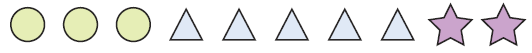 <strong>Grade-Level Tests Given by States Based on the key below, which pattern equals 352? </strong> A) B) C) D)