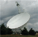   Which kind of telescope is shown? A)  infrared B)  radio C)  optical D)  ultraviolet