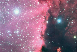I.   II)    III)      Which spectra, and in which order, would you expect to generate the pink color in the above cloud of gas? A)  II then III B)  I then II then III C)  III then II D)  III