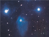   The above image is an example of a/an ____________. A)  cluster of stars producing reflection nebula B)  T association C)  OB association D)  Trapezium cluster