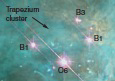   The above visual wavelength image of the Trapezium cluster shows _________. A)  main sequence and protostars B)  protostars and YSOs C)  YSOs and ZAMS D)  ZAMS and protostars