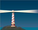    In the lighthouse model shown above, the light bulb represents the neutron star.