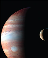   Which planet is shown in the image above that combines both visual and infrared data? A)  Jupiter B)  Saturn C)  Uranus D)  Neptune