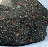   In this image, chondrules are present. What kind of meteorite is this? A)  stony B)  stony-iron C)  iron D)  chondrite