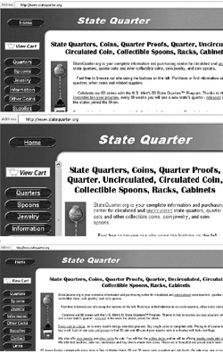   Figure I-6 One way to control the way that users see a Web page is to create a page with a flexible content area, as shown in Figure I-6.
