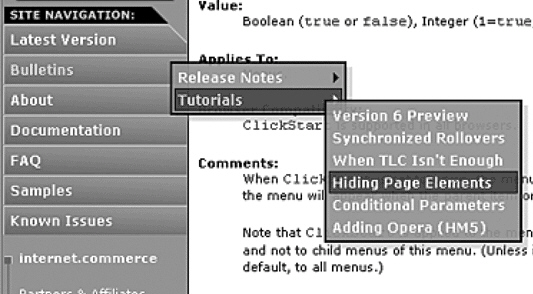   Figure K-6 The menu shown in the figure above is known as a(n)  ____ menu. A) indexed B) planned C) proprietary D) cascading