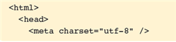   In the figure above, the meta element can be referred to as a ____ element of the html element. A)  grandparent B)  grandchild C)  sibling D)  cousin