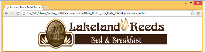 <strong> Unholy Vault Designs/Shutterstock.com Photo/Sasha Vodnik Referring to the figure above, the icon on the tab, next to the words Lakeland Reeds Bed & Br.. is a(n)____ icon known as a favicon.</strong> A) custom B) standard C) animated D) temporary
