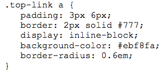   Referring to the figure above, the code that creates rounded corners starts with __________. A)  padding: B)  border: C)  display:  D)  border-radius: