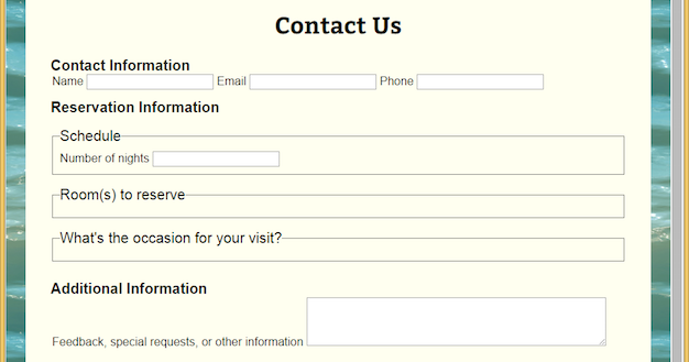   Referring to the figure above, the words  Name  and  Email  were created with the ____ element. A)  label B)  legend C)  input D)  h3