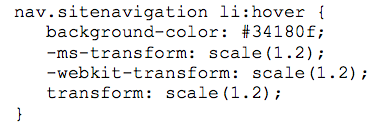   Referring to the figure above, when are the declarations applied to the elements selected by the style rule? A)  when the web page is first rendered by the browser B)  when a user moves the mouse pointer over the elements C)  when a user clicks the elements D)  when the elements have valid content