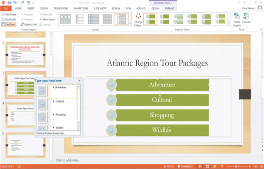     As seen in the accompanying figure, when you insert a SmartArt graphic, a new SMARTART TOOLS DISPLAY tab opens on the Ribbon. _________________________