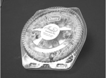 This image shows an example of a product made by ____.   A)  vacuum forming B)  free forming C)  mechanical forming D)  drape forming