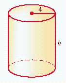  Find a polynomial that represents the total surface area of the right circular cylinder, and use that polynomial to determine the total surface area of the following right circular cylinder that has a base with a radius of 4. Use 3.14 for  \pi  , and express the answers to the nearest tenth. Let h = 7.   A) A = 176.1 B) A = 138.2 C) A = 326.1 D) A = 276.3 E) A = 226.1 