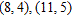Find the equation of the line that contains the two given points. Express the equation in the form , where A , B , and C are integers.