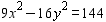 Graph the hyperbola.   A)    B)    C)    D)    E)   