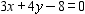 Graph the equation using the intercept method. Label the intercepts on the graph.   A)    B)    C)    D)    E)   