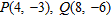 Find the midpoint of segment PQ .   A)    B)    C)    D)    E)   