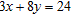 Determine the y -intercept of the line represented by the given equation.   A)    B)    C)    D)    E)   