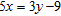 Find the slope and the y -intercept of the line determined by the given equation.   A)  slope:   ; y -intercept:   B)  slope:   ; y -intercept:   C)  slope:   ; y -intercept:   D)  slope:   ; y -intercept:   E)  slope:   ; y -intercept:  