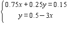Solve the system by graphing.   A)    B)    C)    D)   