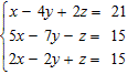 Which of the following ordered triples is a solution of the system   ? A)    B)    C)    D)   