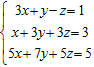 Solve the system.   A)    B)    C)    D)  The system is inconsistent. E)  The system is dependent.