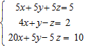 Solve the system of equations. If the system is inconsistent and thus unsolvable, so indicate; if the system is dependent and thus has infinite solutions, write your answer in terms of ordered triple.   A)    B)    C)  inconsistent D)   