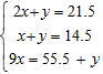Use matrices to solve the system of equations. If the system has no solution, so indicate .   A)  ( 8, 7.5 )  B)  ( 7, 6.5 )  C)  ( 7, 7.5 )  D)  ( 8, 6.5 )  E)  No solution.