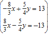 Use Cramer's rule to find the solution for the system.  