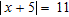 Solve the equation, if possible.   A)  6, -16 B)  6 C)  6, 16 D)    6,   16 E)  no solution