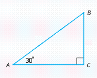 Find the length of AB, if BC =   .   A)  4 B)  2 C)  3 D)  8 E)  16