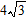 Find lengths of AC and BC, if AB =   .   A)  AC =   , BC = 12 B)  AC = 12, BC =   C)  AC =   , BC =   D)  AC = 12, BC =   E)  AC =   , BC = 6