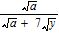 Rationalize the denominator and simplify. The variables represent positive real numbers.   A)    B)    C)    D)    E)   