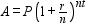 Use the formula   to find the total amount of money accumulated at the end of the indicated time period for the following investments. Please round the answers to the nearest hundredth. $300 for 13 years at 8% compounded semiannually. A)  $813.02 B)  $830.96 C)  $823.83 D)  $831.74 E)  $875.65