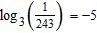 Write the logarithmic statement in exponential form. For example,  log 2<sub></sub> 8 = 3  becomes  2 <sup>3</sup> = 8  in exponential form.   A)    B)    C)    D)    E)   