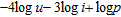 Write the logarithmic expression as one logarithm. Assume that u , i , and p are positive numbers.   A)    B)    C)    D)    E)   