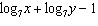 Find two points on the graph of by letting and finding the corresponding values of y .