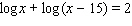 Find two points on the graph of by letting and finding the corresponding values of y .