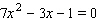 Solve the equation.  <div style=padding-top: 35px> 