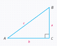  Refer to the following illustration. Find  b  if  a = 3  and  c = 5  .   A)   b = 8  B)   b =  C)   b = 4  D)   b = 2  E)   b = 5
