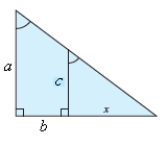  Use Proportions to find x, where  a = 5 , b = 7 , c = 3    A)   10 \frac { 3 } { 2 }  B)   10 \frac { 2 } { 3 }  C)   11 \frac { 2 } { 3 }  D)   10 \frac { 1 } { 2 }  E)   11 \frac { 1 } { 2 }