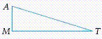 Determine the rotation image of triangle MAT if the triangle is rotated 90 degrees clockwise about point A. ​   ​ A)    ​ B)    ​ C)    ​ D)    ​ E)    ​