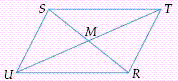 Which transformation would you use to best map   onto   ​   ​ A)  rotate 90 degrees counterclockwise about T B)  rotate 90 degrees clockwise about S C)  rotate 45 degrees clockwise about S D)  reflect vertically about M E)  rotate 45 degrees counterclockwise about T